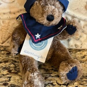Worthington Brown Teddy Bear with Navy Outfit